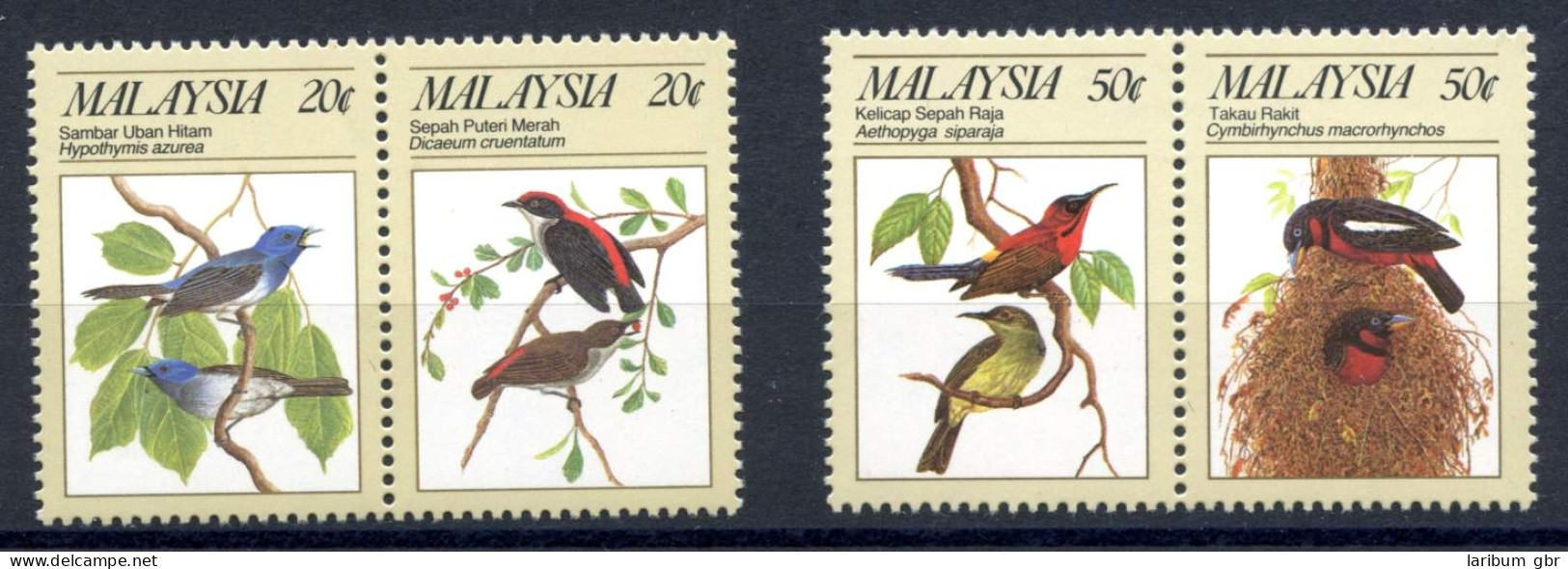 Malaysia 380-383 Postfrisch Vögel #JC543 - Autres & Non Classés