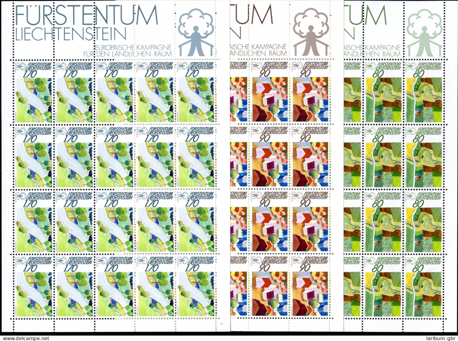 Liechtenstein Kleinbögen 939-941 Postfrisch Cept Mitläufer #JE910 - Autres & Non Classés