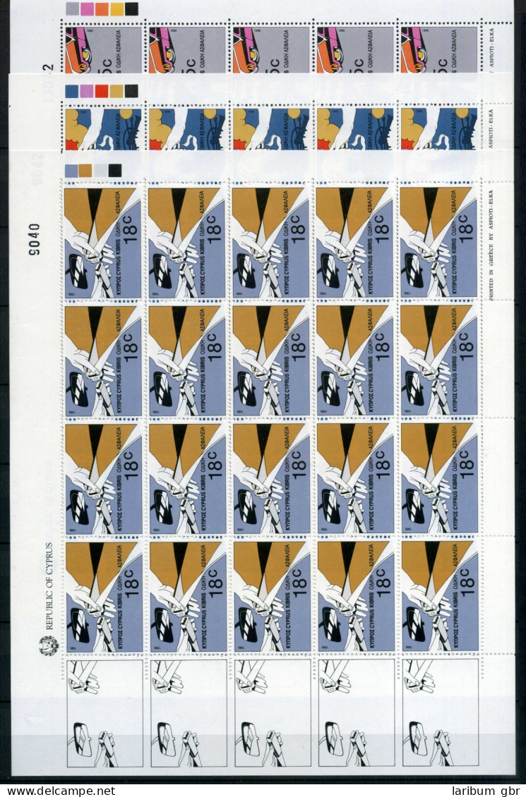Zypern Kleinbögen 666-668 Postfrisch Cept Mitläufer #JD506 - Gebraucht