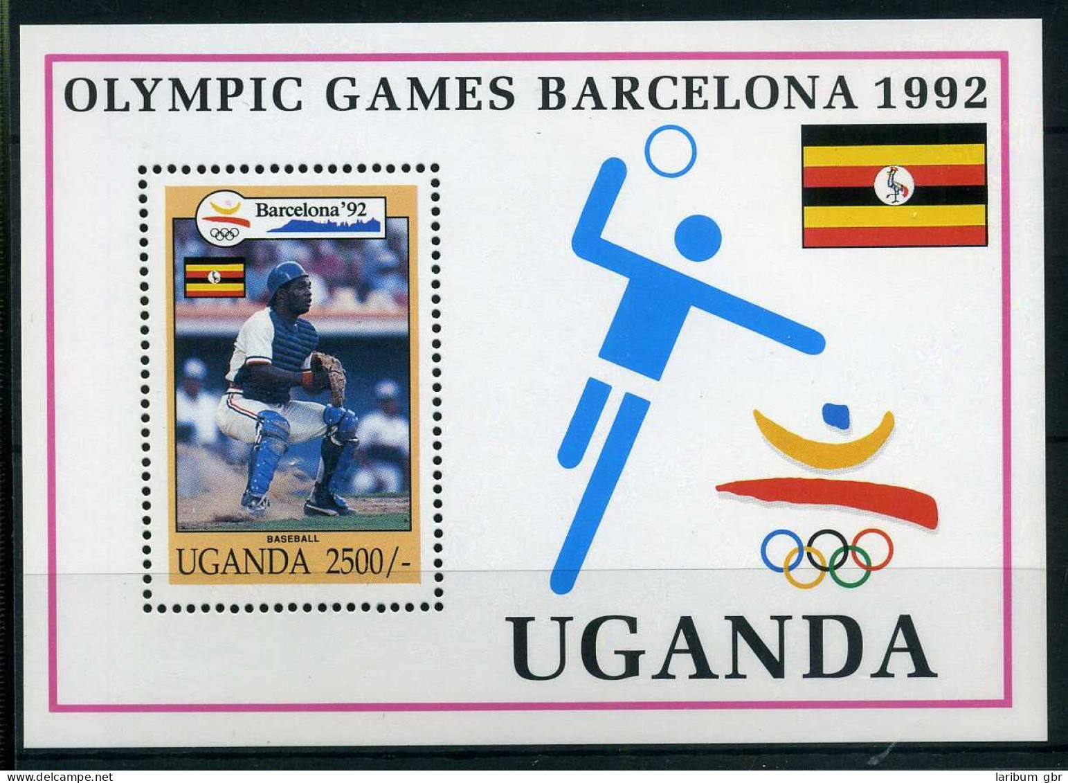 Uganda Block 172 Postfrisch Olympiade 1992 #JG601 - Uganda (1962-...)