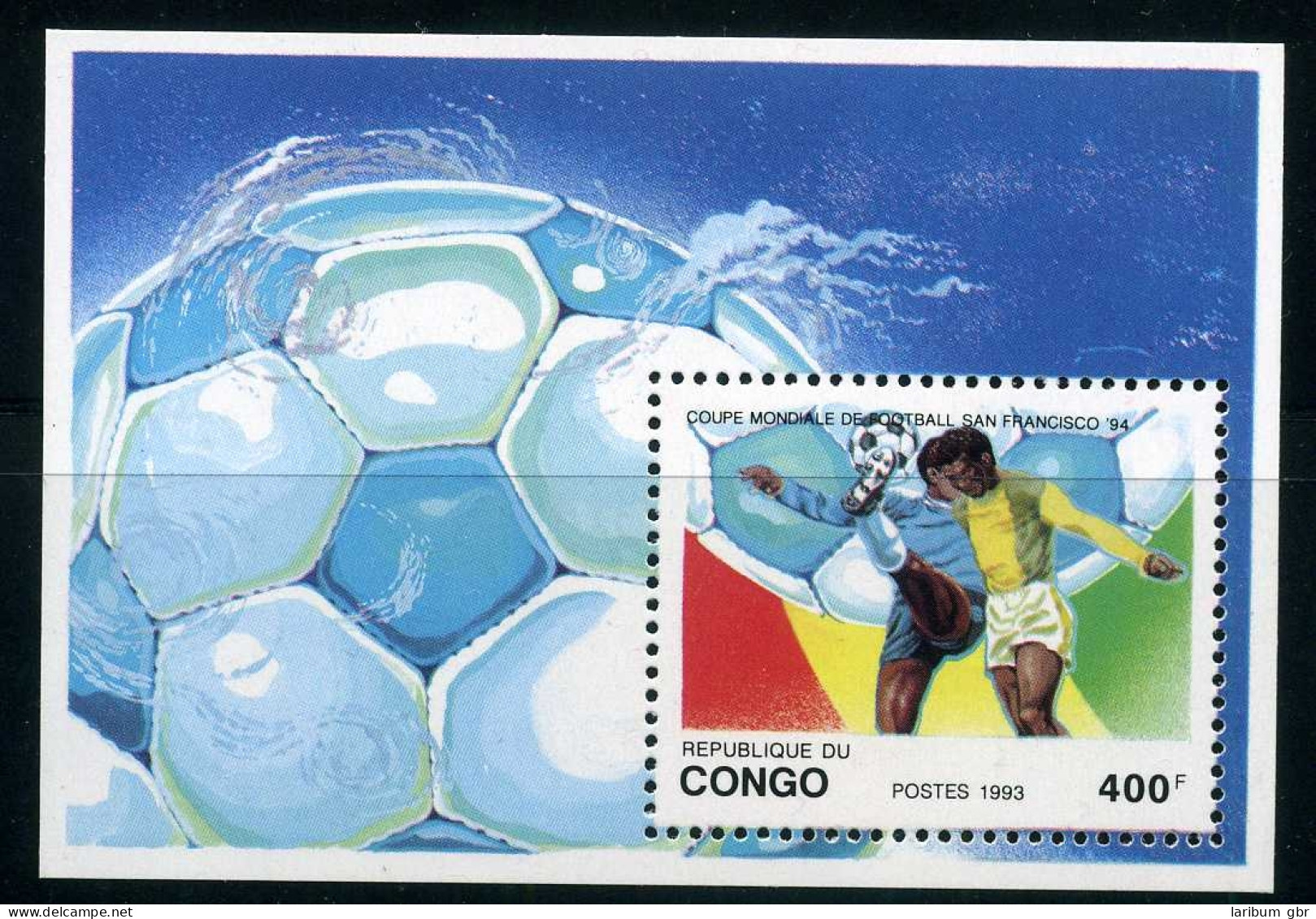 Kongo Block 111 Postfrisch Fußball #GE552 - Andere & Zonder Classificatie