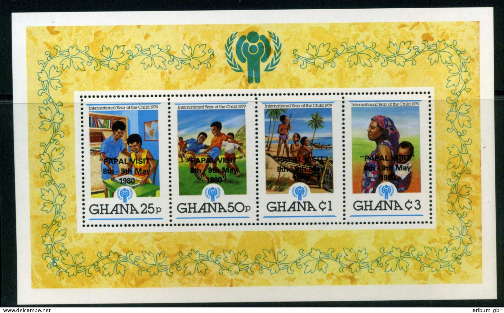 Ghana Block 84 A Postfrisch Papst #HD228 - Ghana (1957-...)