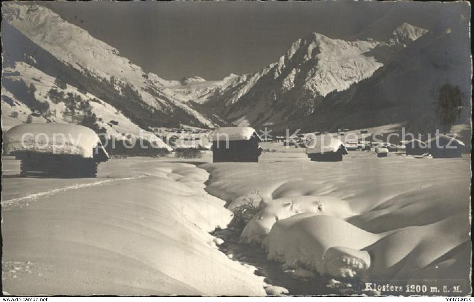 12586316 Klosters GR Winterpanorama Alpen Klosters - Andere & Zonder Classificatie