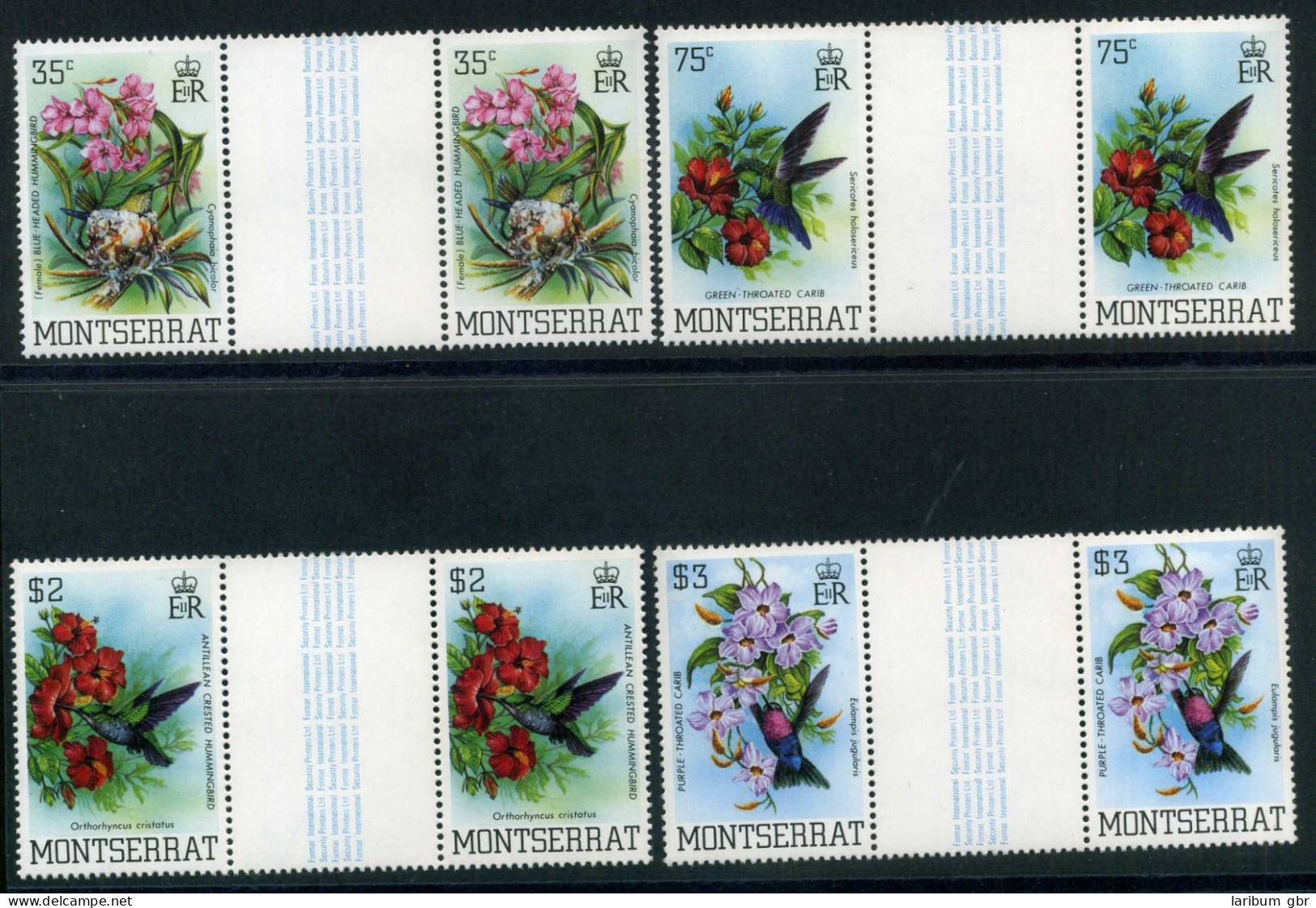 Montserrat Zwischensteg 507-510 Postfrisch Vögel #JD213 - Anguilla (1968-...)