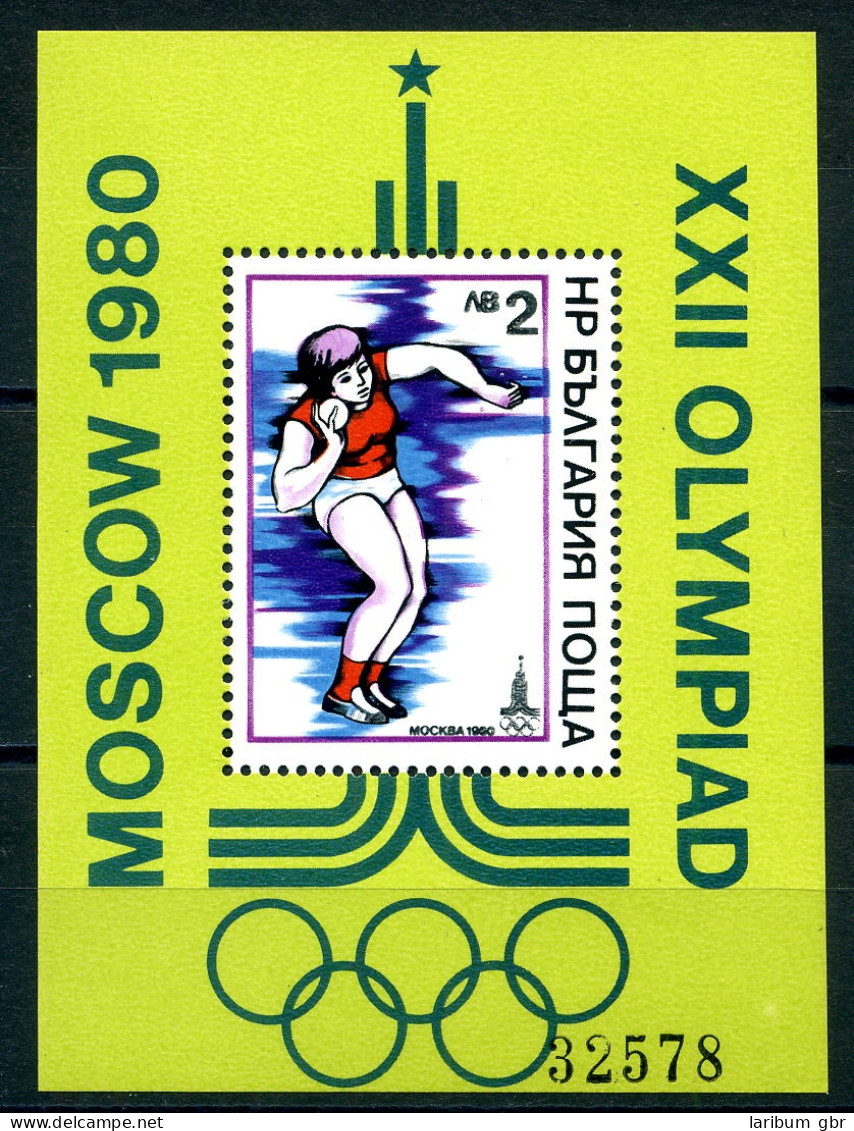 Bulgarien Block 96 Postfrisch Olympiade Moskau #JG538 - Other & Unclassified