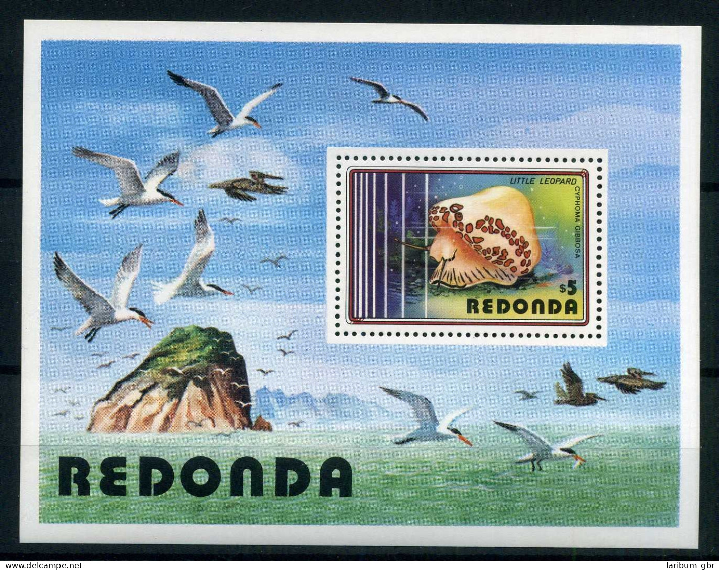 Redonda Block 6 Postfrisch Muscheln #IN313 - Anguilla (1968-...)