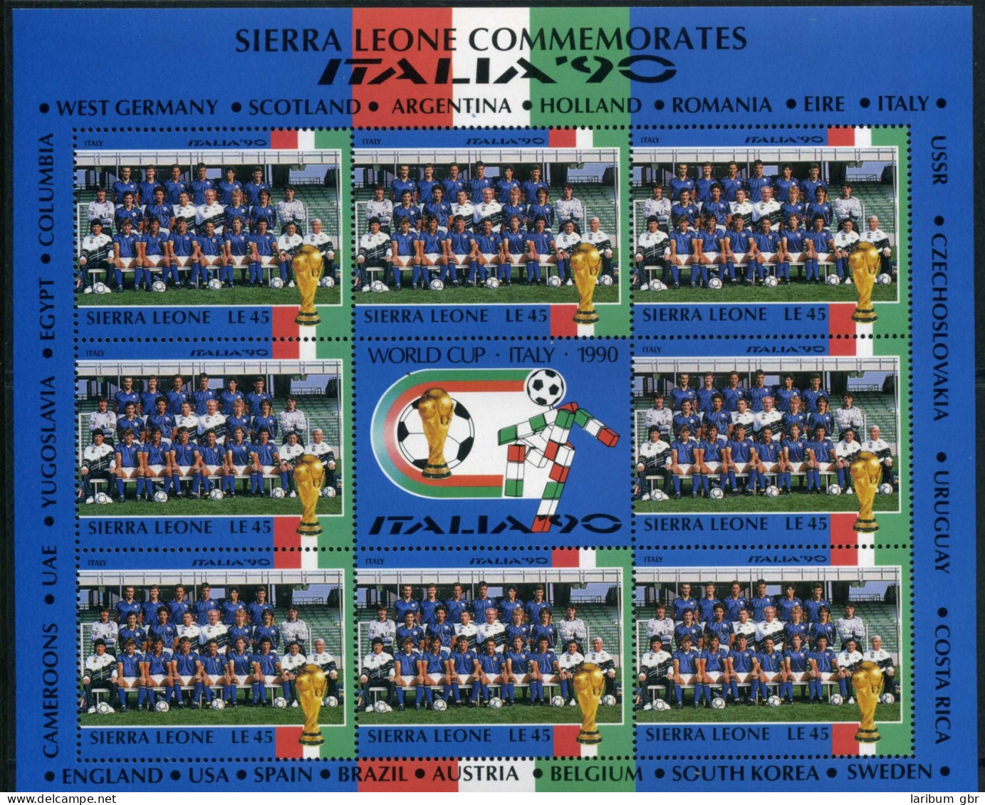 Sierra Leone KB 1448 Postfrisch Fußball #GE572 - Sierra Leone (1961-...)