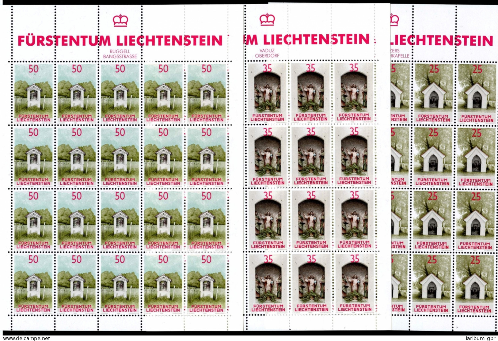 Liechtenstein Kleinbögen 951-953 Postfrisch #JE912 - Otros & Sin Clasificación