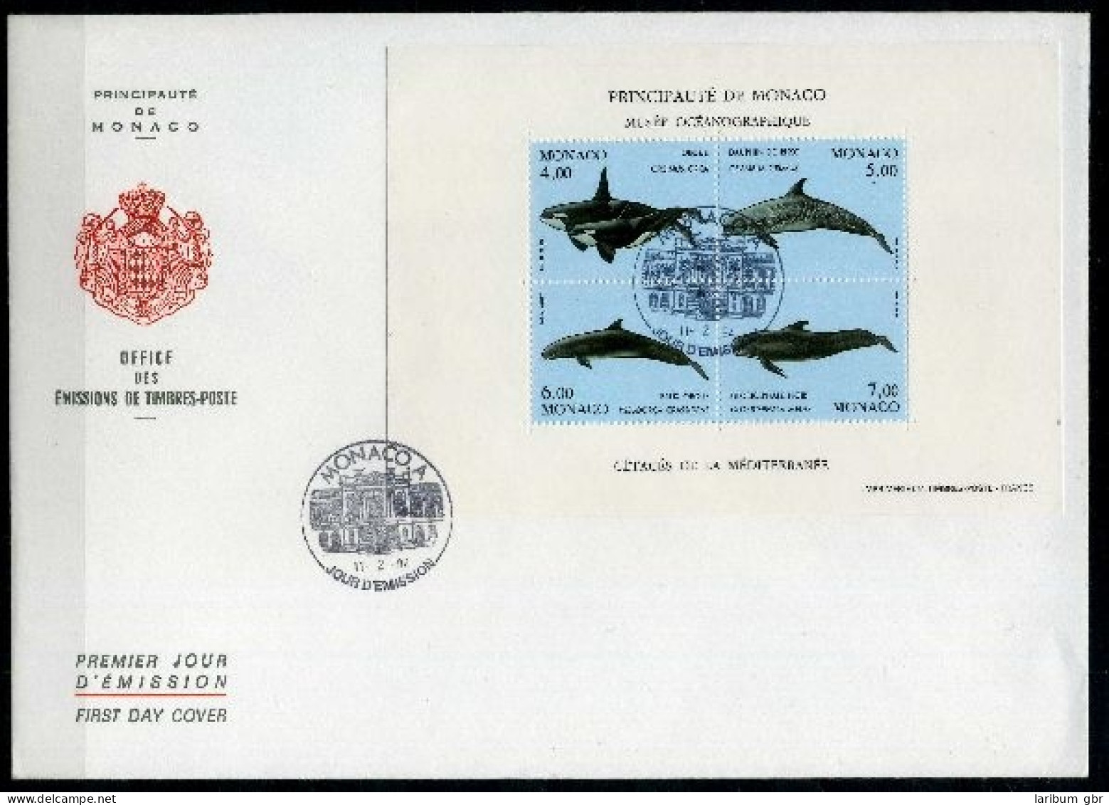 Monaco FDC 2169-2172 Wale Ersttagesbrief/FDC #JD486 - Other & Unclassified