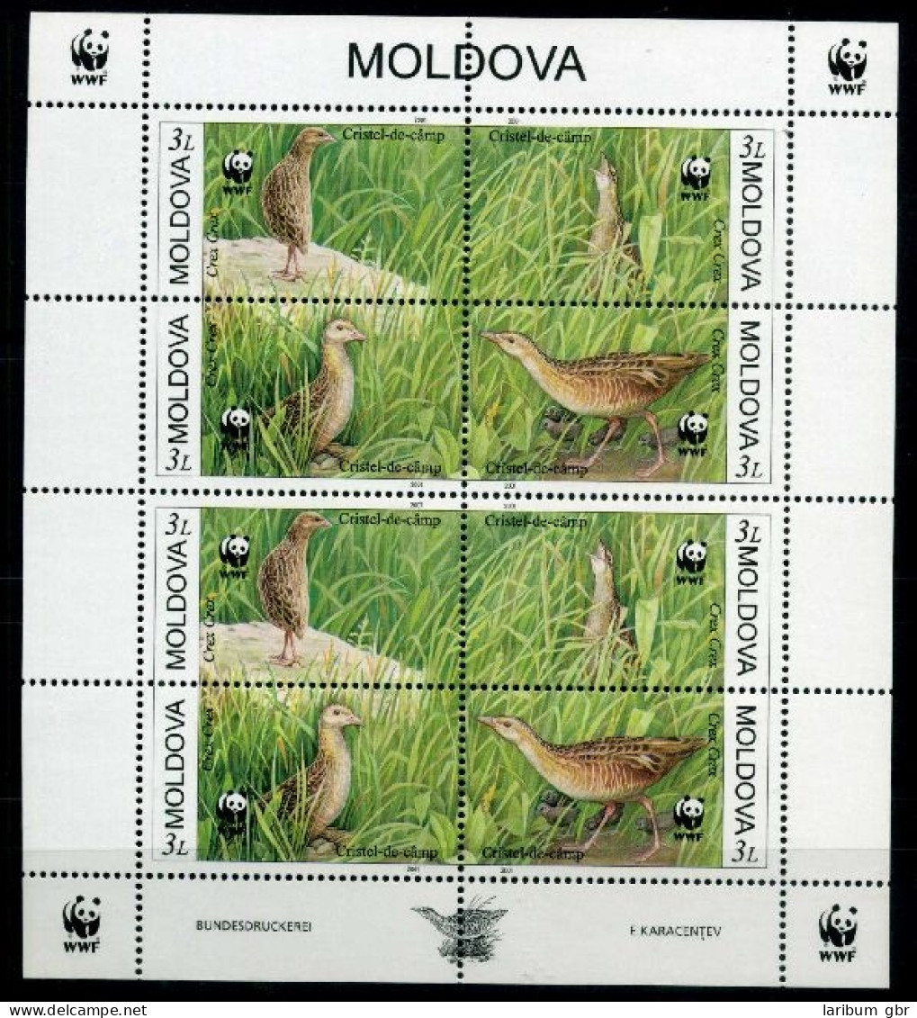 Moldawien 379-382 Postfrisch Vögel #JC595 - Moldavie