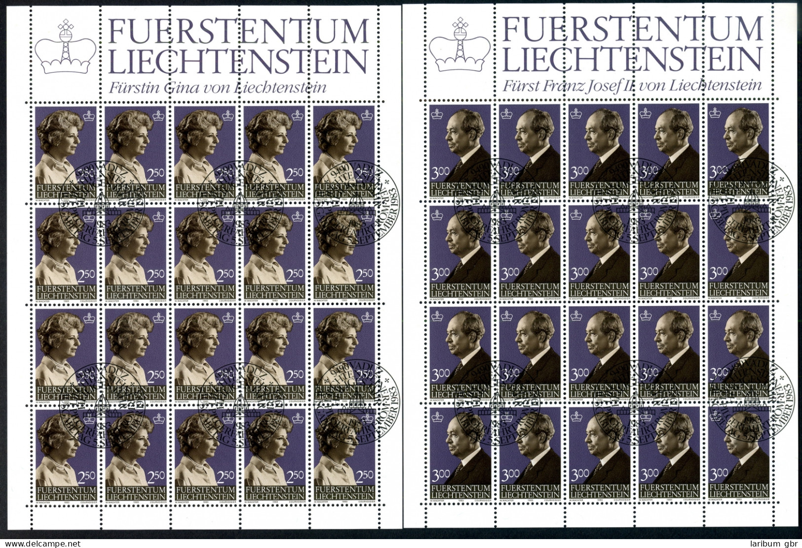 Liechtenstein Kleinbögen 828-829 Ersttagssonderstempel #JE988 - Altri & Non Classificati