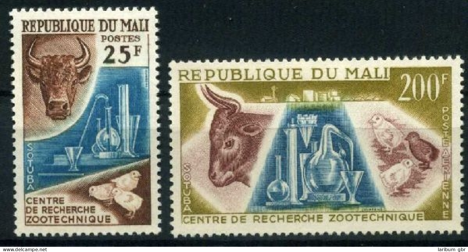 Mali 58-59 Postfrisch Wildtiere, Zoo #IN273 - Mali (1959-...)