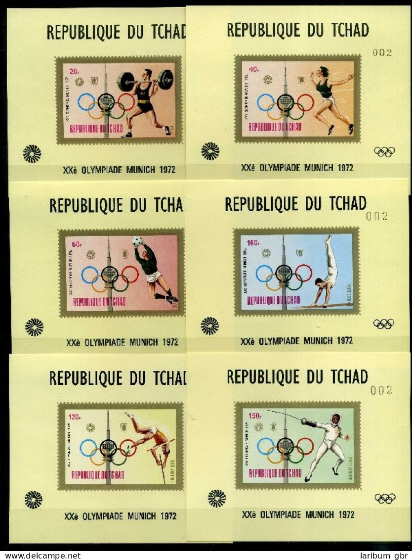 Tschad Block A49-F49 Postfrisch Olympiade 1972 #IF169 - Autres & Non Classés