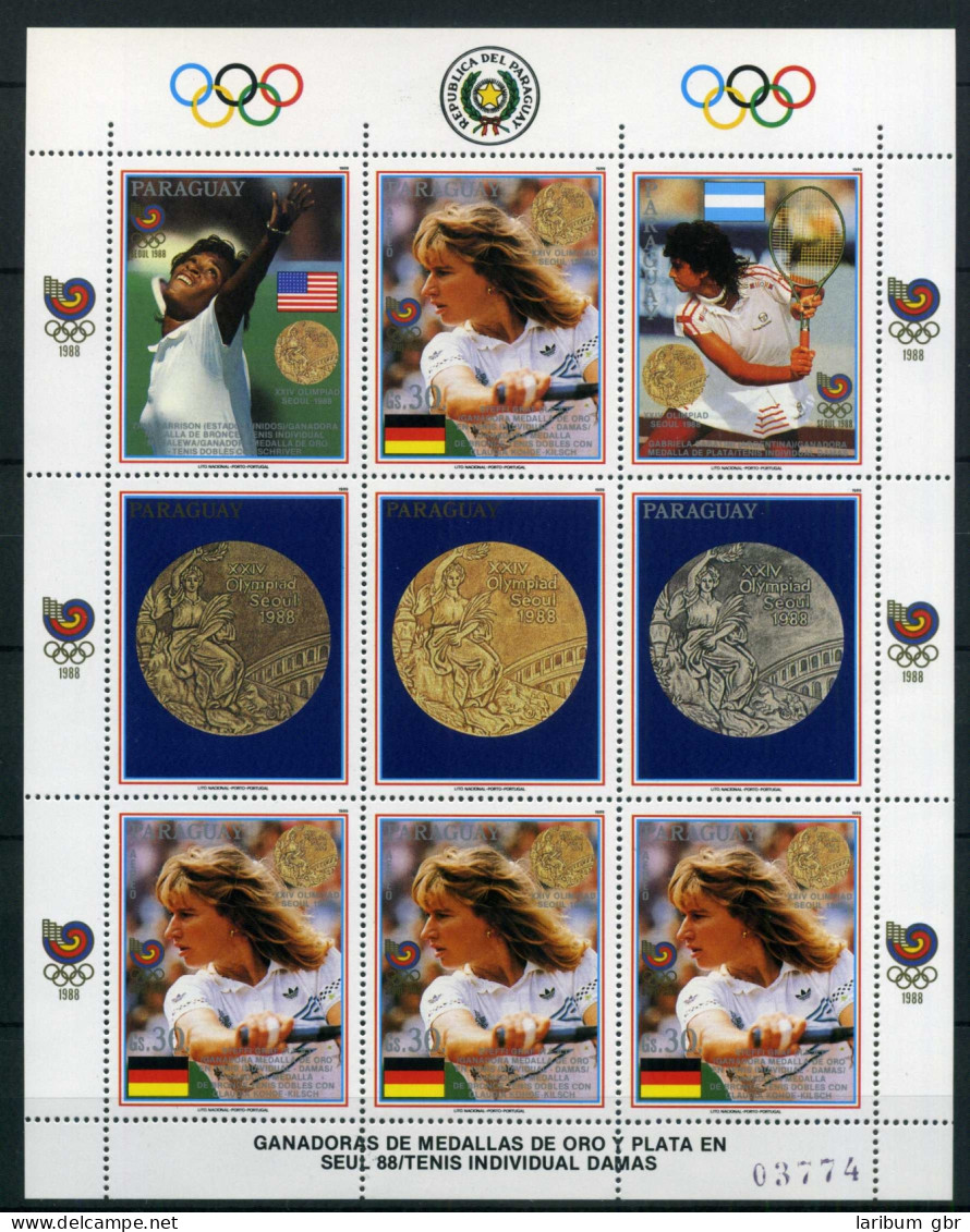 Paraguay 4302 Postfrisch Kleinbogen Olympiade 1988 #IF174 - Paraguay