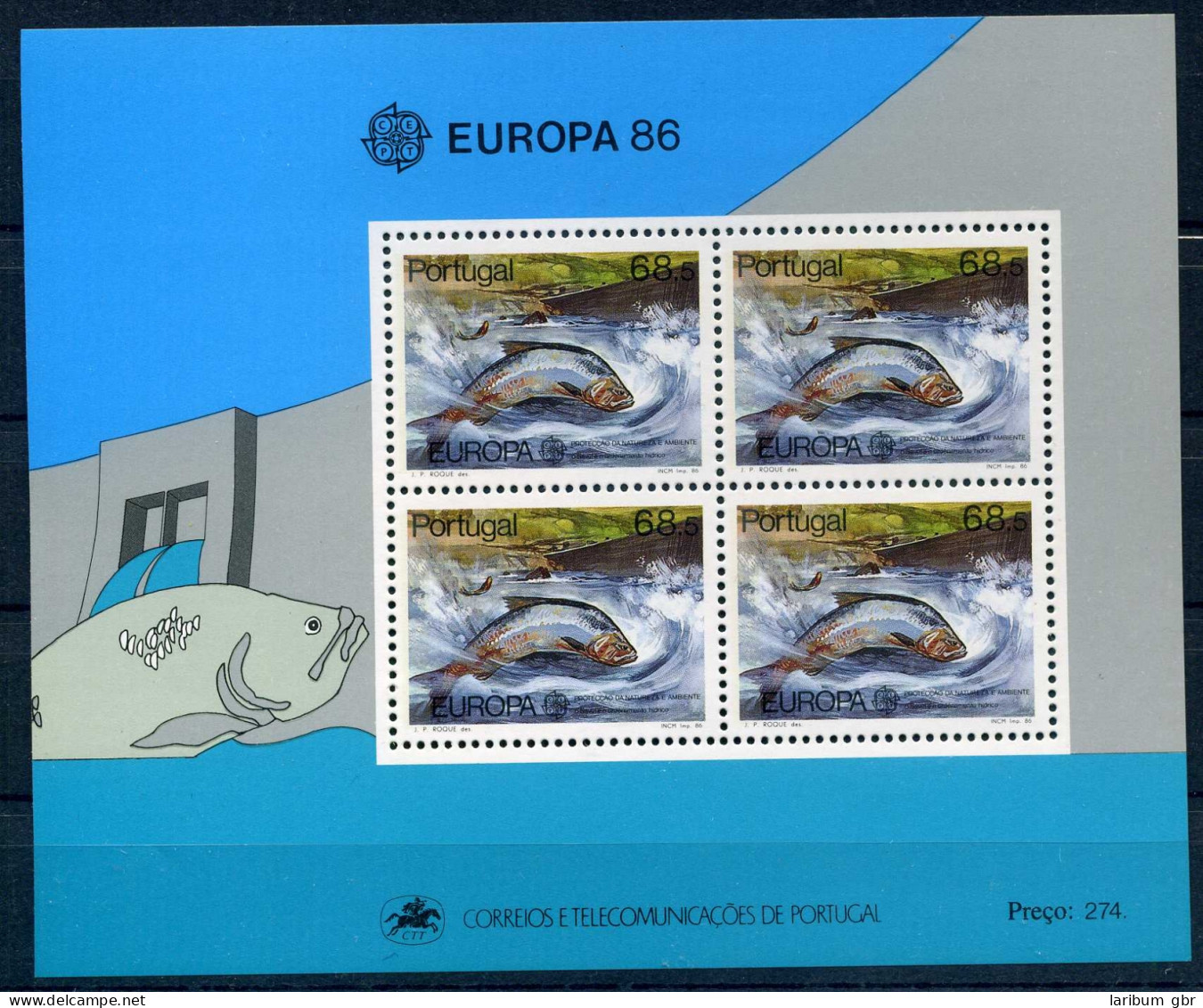 Portugal Block 50 Postfrisch Cept 1986 #IN585 - Other & Unclassified