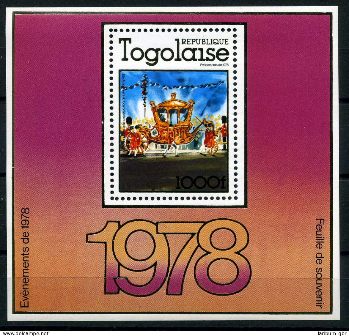 Togo Block 172 A Postfrisch Königshäuser #IN542 - Togo (1960-...)
