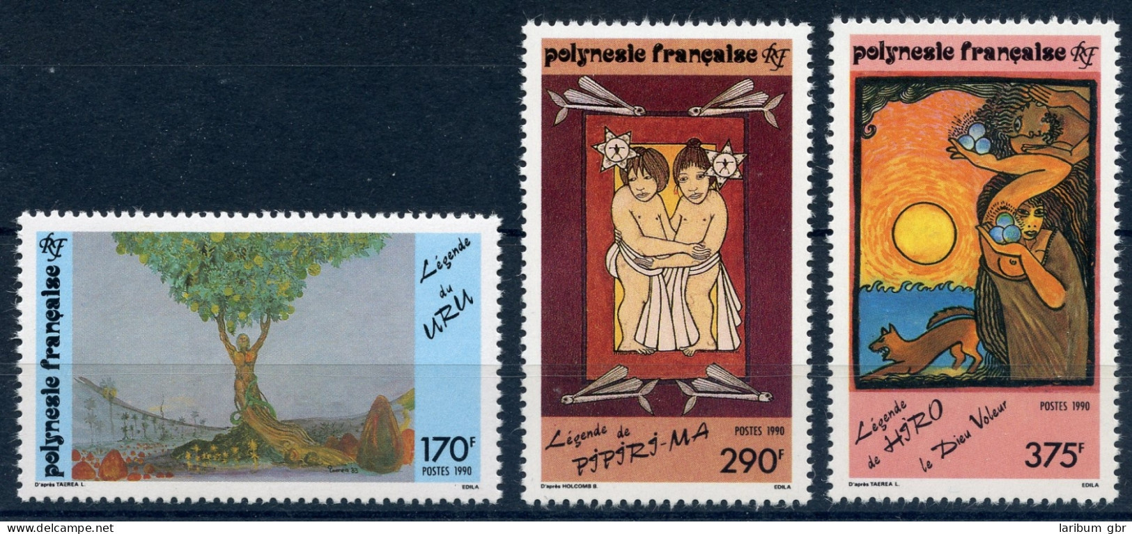 Franz. Polynesien 568-570 Postfrisch Legenden #JS142 - Altri & Non Classificati