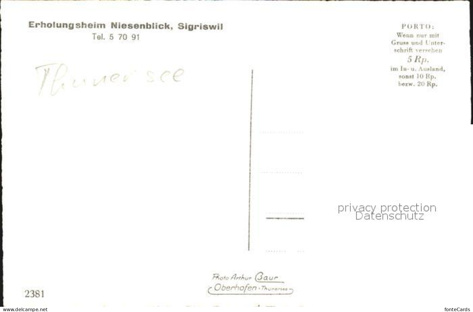 12584586 Sigriswil Thunersee Erholungsheim Niesenblick Alpen Sigriswil Thunersee - Autres & Non Classés