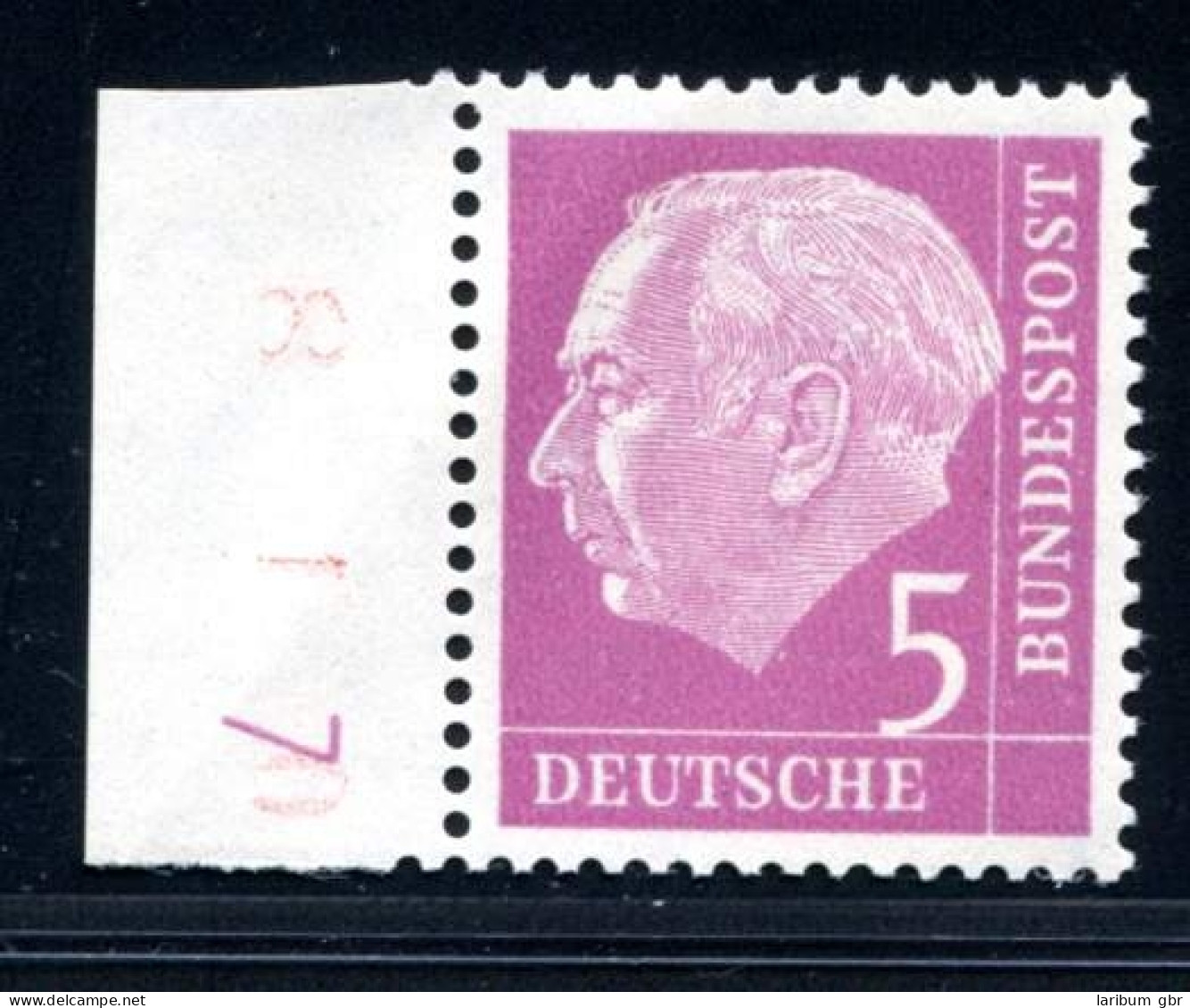 Bund Dauerserie/ DS Heuss I 179 Y W DZ 7 Postfrisch Geprüft #JE815 - Rollo De Sellos