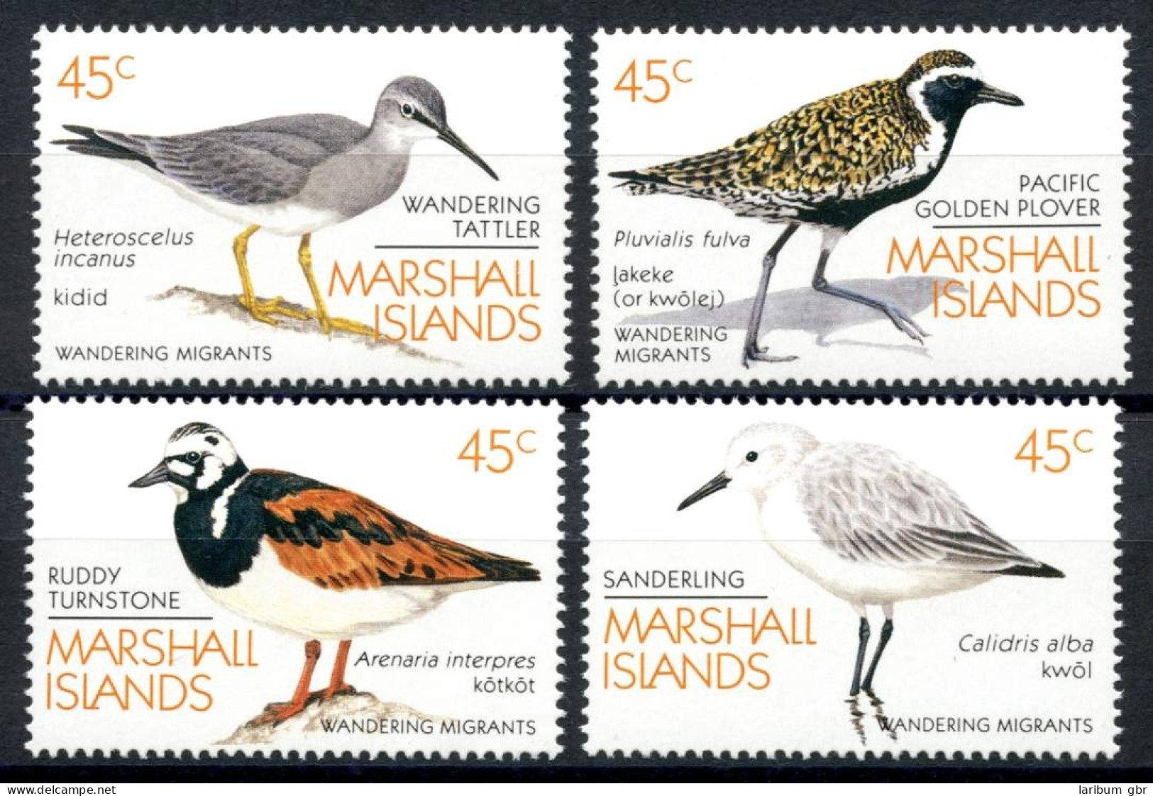 Marshall Inseln 222-225 Postfrisch Vögel #JC544 - Marshallinseln