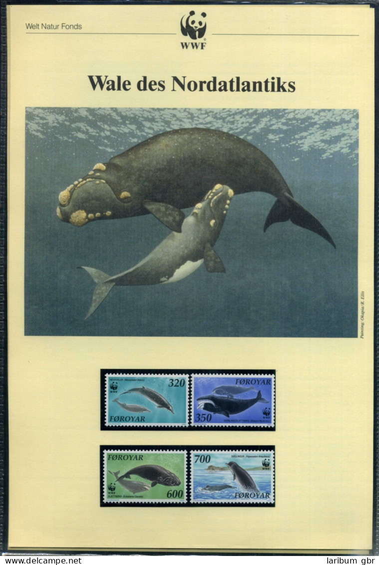 Färöer 1990 WWF Komplettes Kapitel Postfrisch MK FDC Wale Nordatlantik #GI323 - Faroe Islands