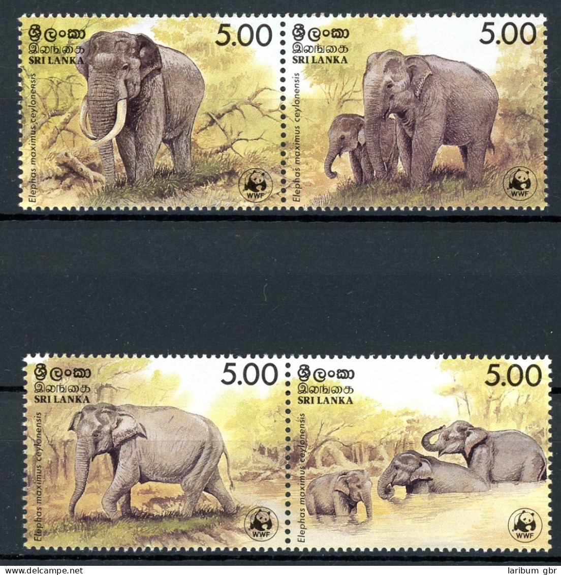 Sri Lanka 753-56 Postfrisch Elefanten #JS581 - Sri Lanka (Ceylan) (1948-...)