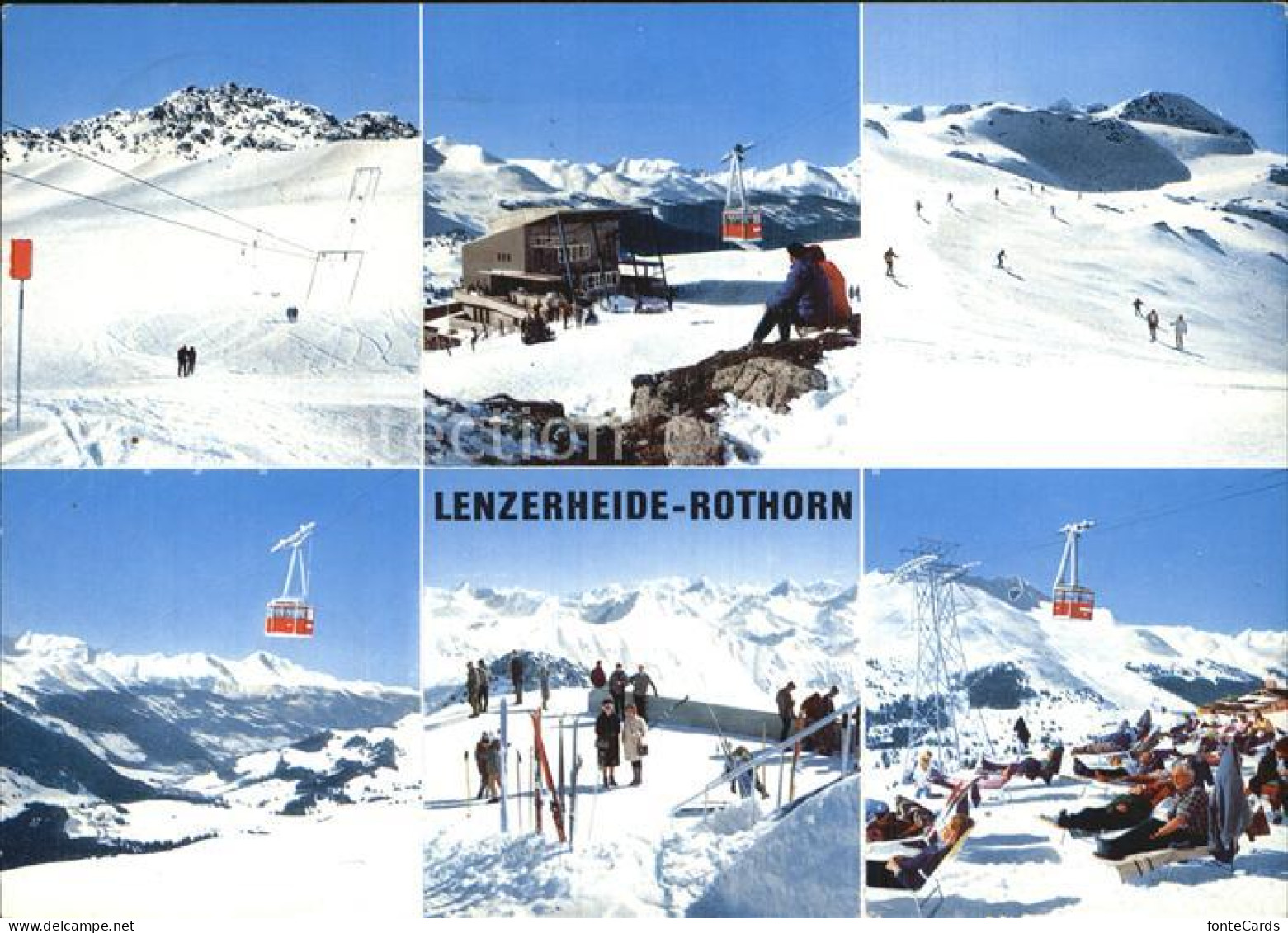 12578386 Lenzerheide GR Luftseilbahn Parpaner Rothorn Bergstation Lenzerheide - Altri & Non Classificati