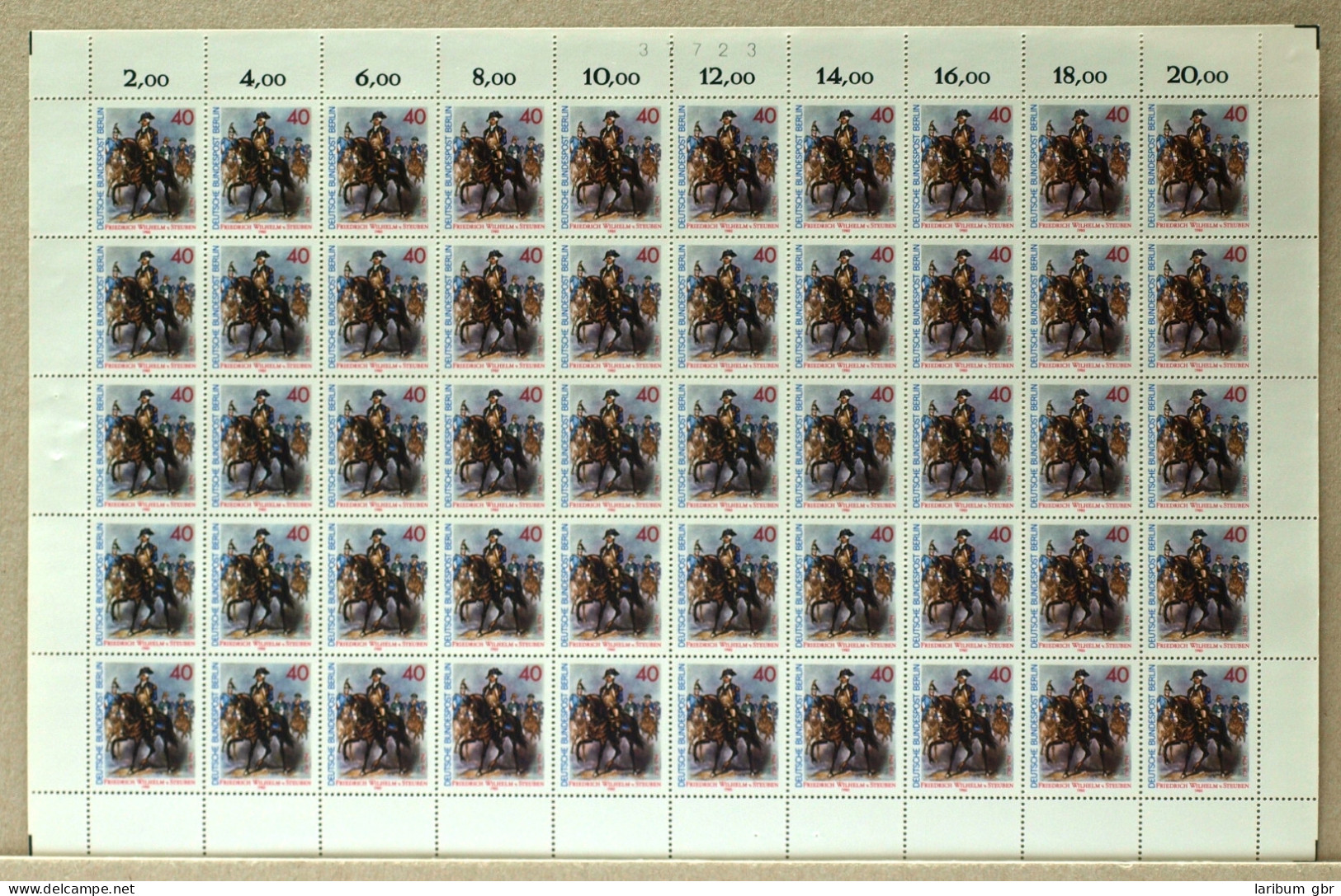 Berlin 50er Bogen 628 Postfrisch Bogenzählnummer #KA054 - Other & Unclassified