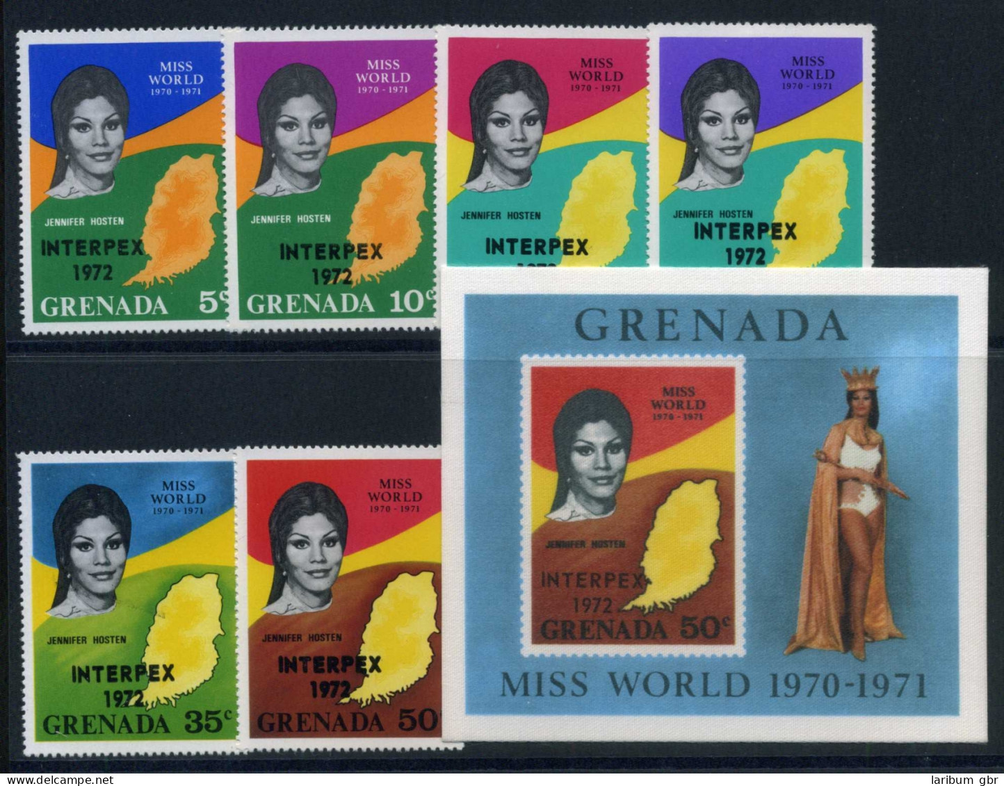 Grenada 447-452 + Bl 24 Postfrisch Königshäuser #IN297 - Grenada (1974-...)