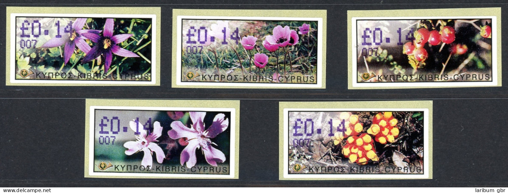 Zypern ATM 5-9 Postfrisch Automatennummer 03-07 #IX514 - Used Stamps