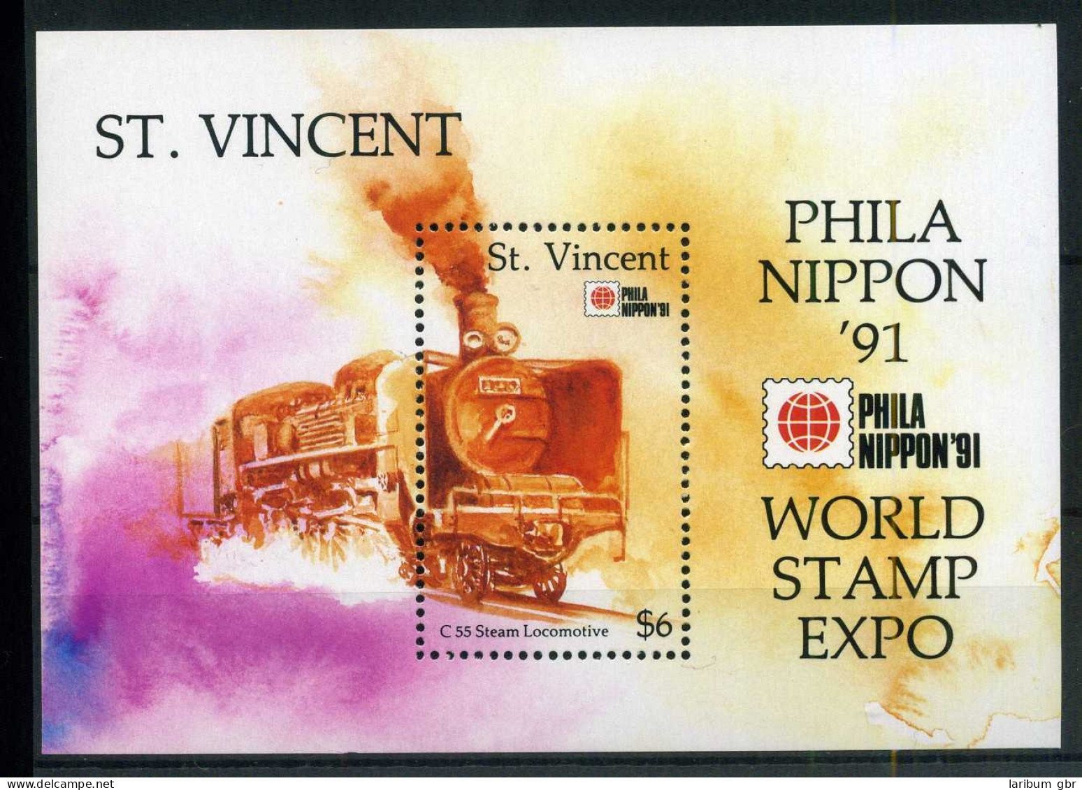 St. Vincent Block 174 Postfrisch Lokomotive #IU794 - St.Vincent & Grenadines