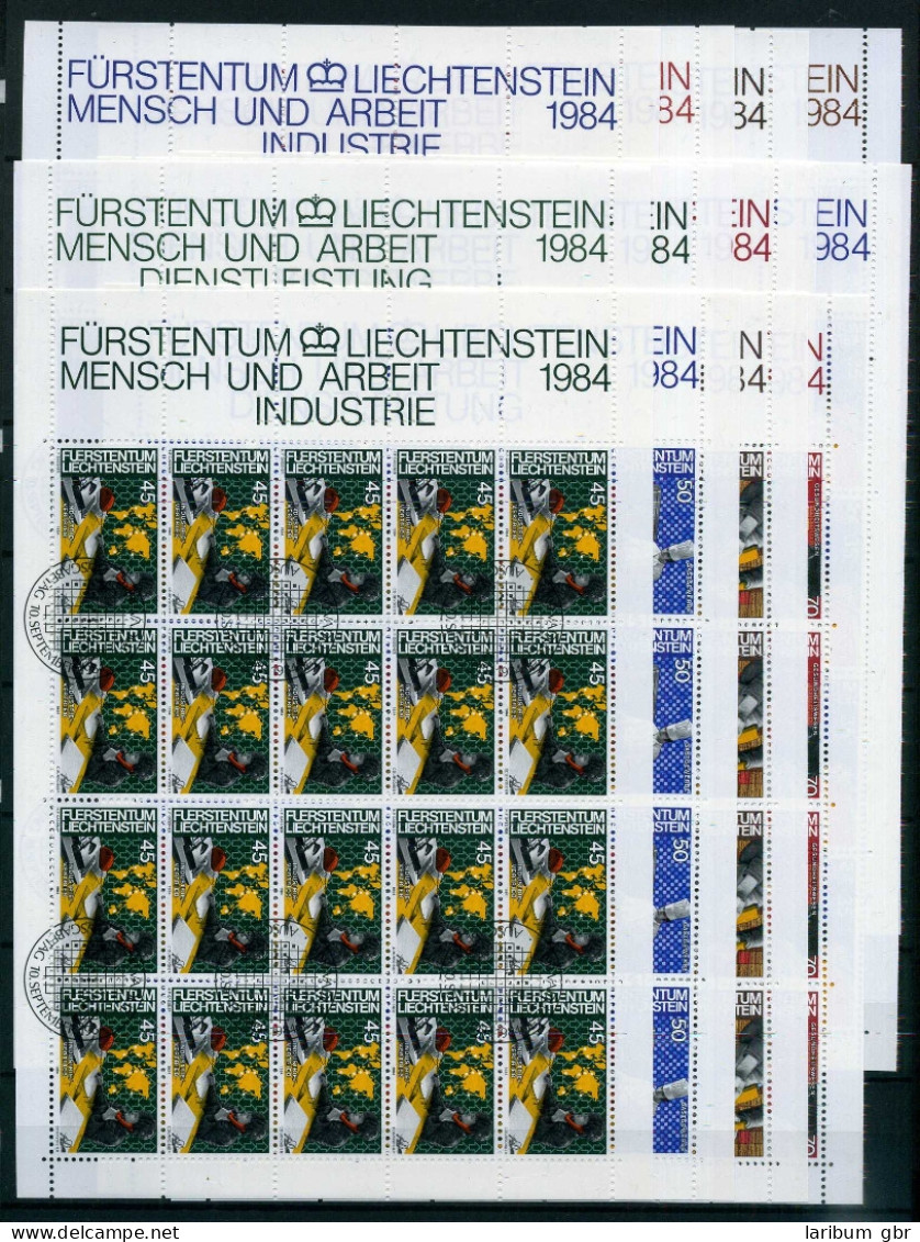 Liechtenstein KB 849-860 Arbeit Ersttagssonderstempel #JE994 - Sonstige & Ohne Zuordnung