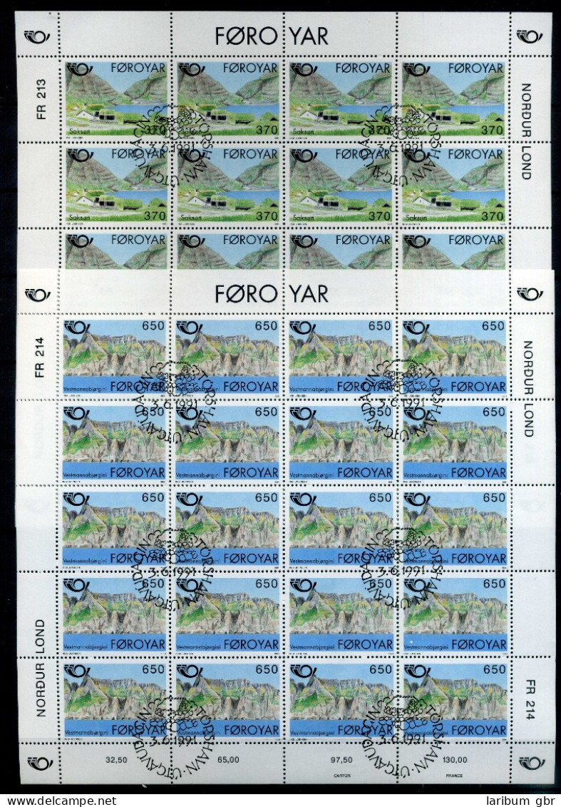 Färöer Kleinbogen 219-220 Gestempelt Tourismus #IV499 - Färöer Inseln