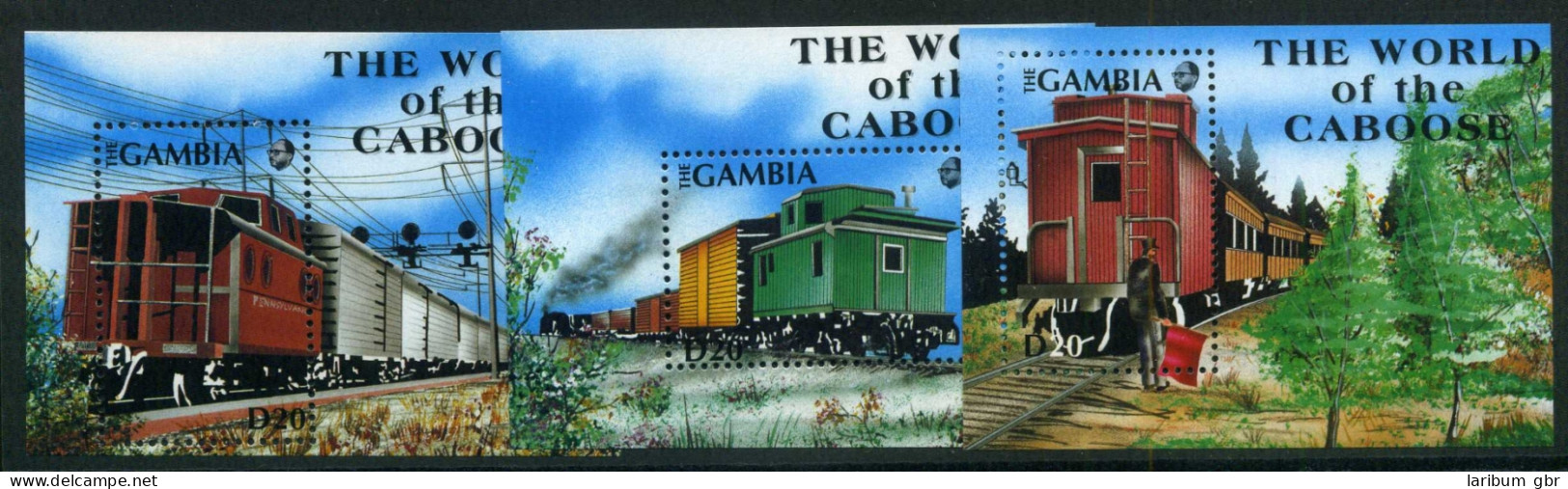 Gambia Block 126-128 Postfrisch Lokomotive #IU792 - Gambia (1965-...)