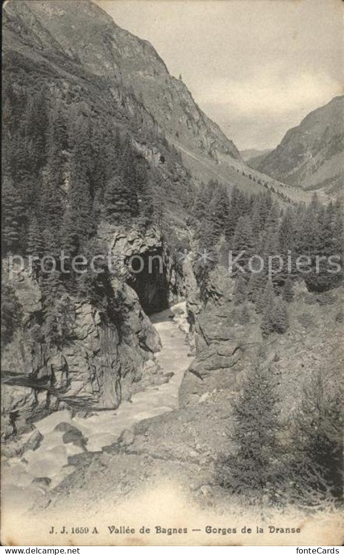 12576816 Valais Wallis Kanton Vallee De Bagnes Gorges De La Dranse Sion - Andere & Zonder Classificatie