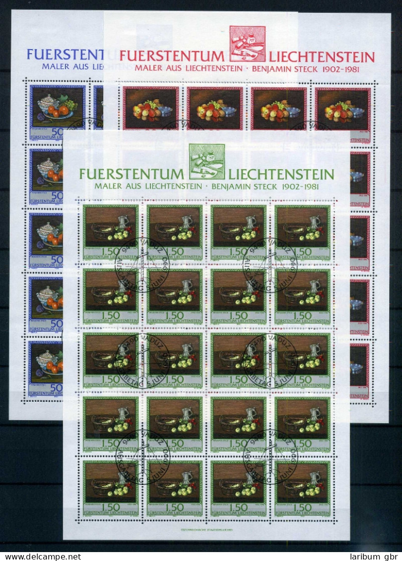 Liechtenstein Kleinbogen 990-992 Früchte Ersttagssonderstempel #JG431 - Other & Unclassified