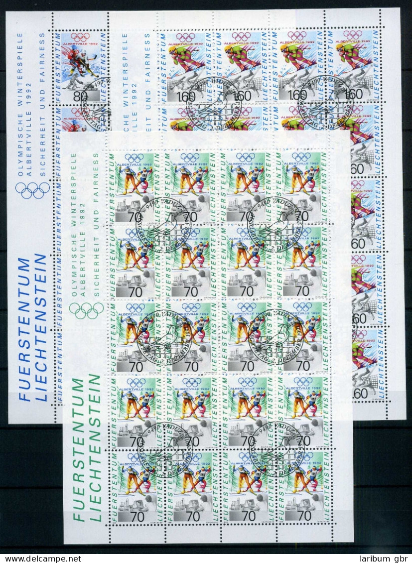 Liechtenstein KB 1030-1032 Olympiade 1992 Ersttagssonderstempel #JG444 - Sonstige & Ohne Zuordnung