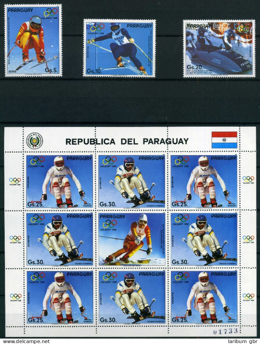 Paraguay Kleinbogen 4111-4115 Postfrisch Olympiade #ID496 - Paraguay