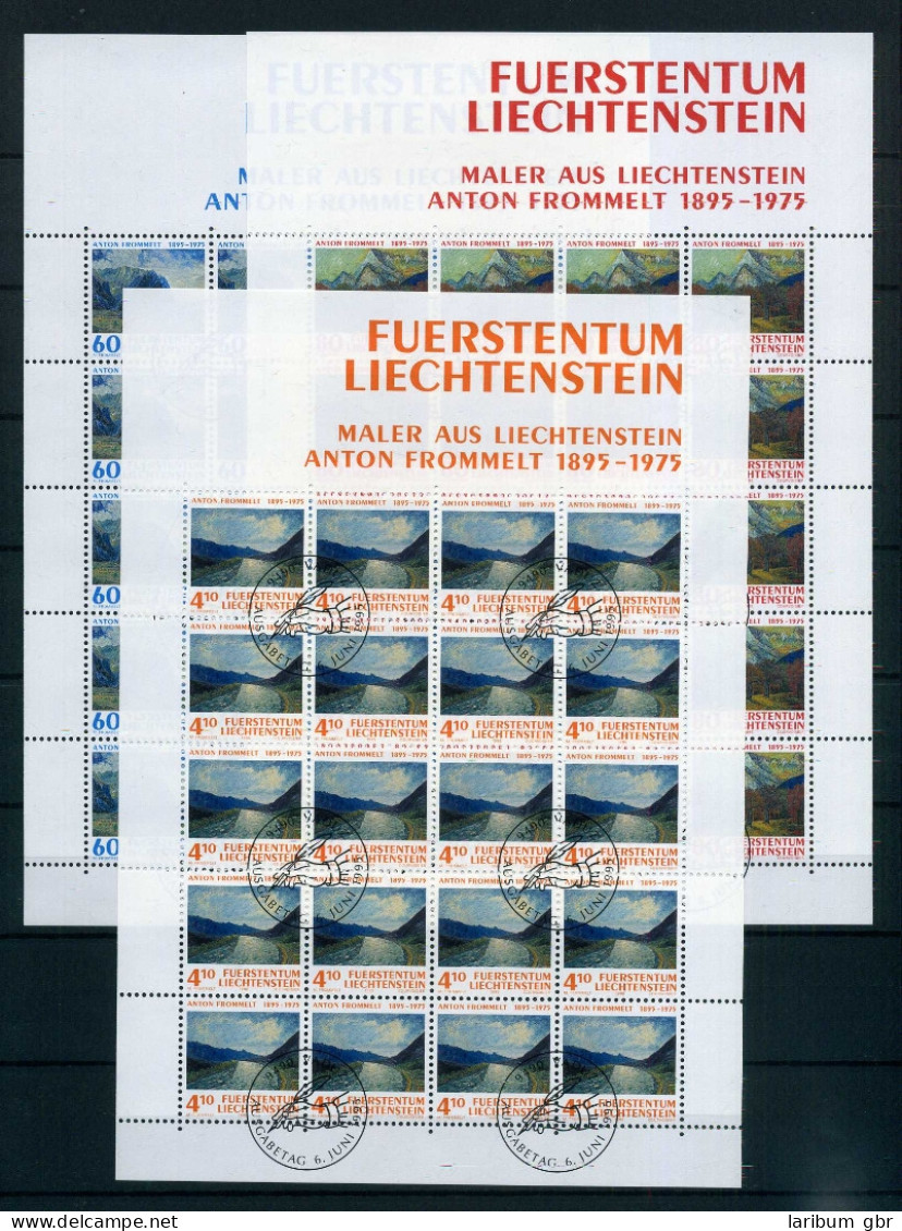 Liechtenstein Kleinbogen 1108-1110 Künstler Ersttagssonderstempel #JG471 - Autres & Non Classés