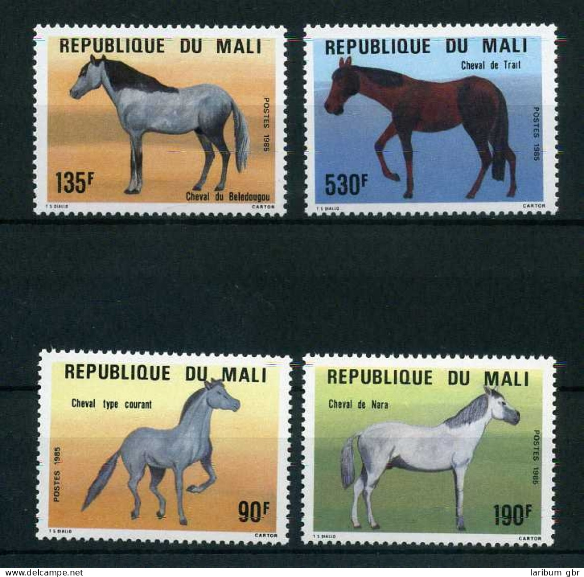 Mali 1034-37 Postfrisch Pferde #JT608 - Mali (1959-...)