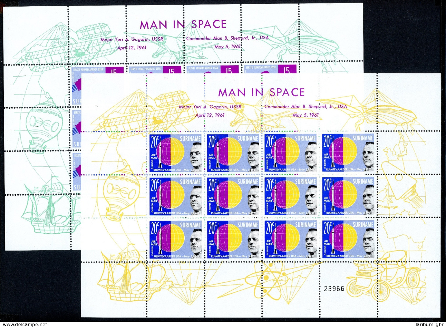 Surinam Kleinbögen 406-407 Postfrisch Raumfahrt #IX366 - Altri & Non Classificati