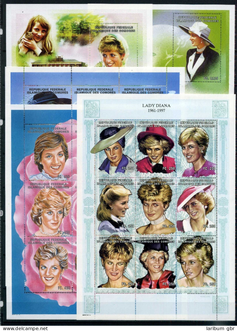 Komoren 1265-1291 + Bl 389-390 Postfrisch Prinzessin Diana #IX618 - Komoren (1975-...)