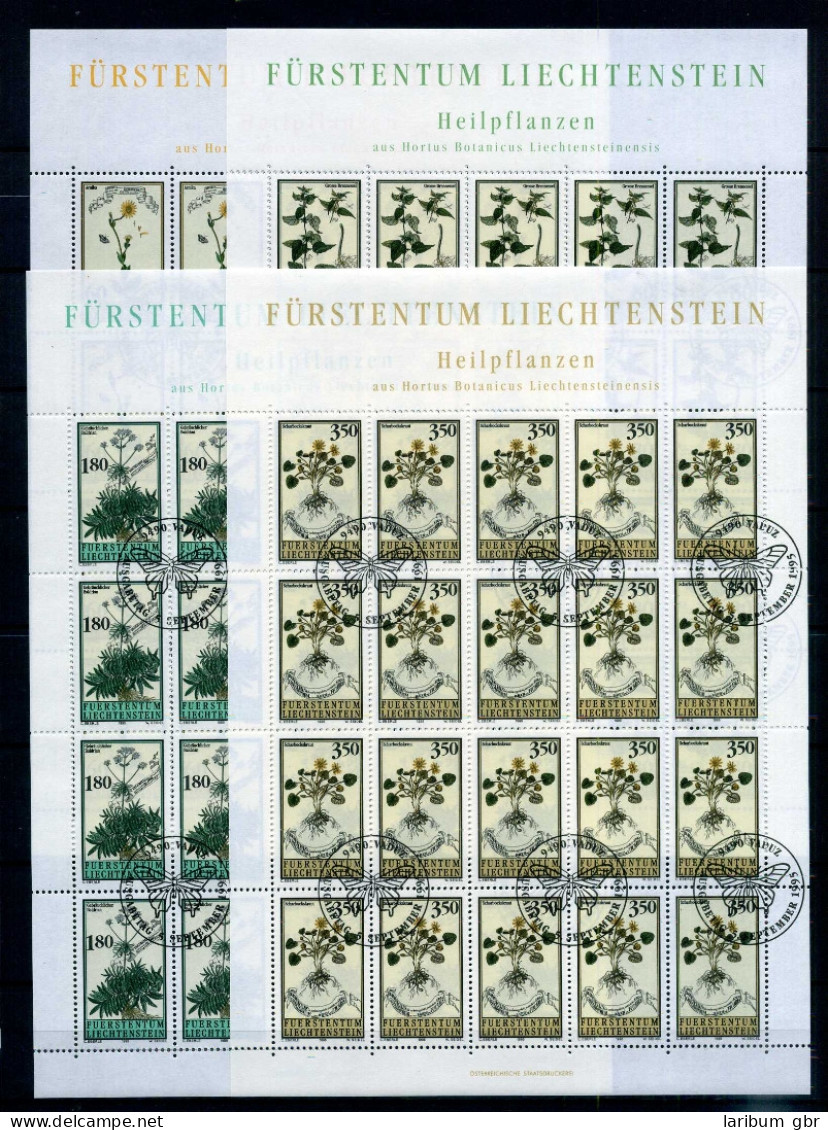 Liechtenstein Kleinbogen 1116-1119 Heilpflanzen Ersttagssonderstempel #JG472 - Sonstige & Ohne Zuordnung