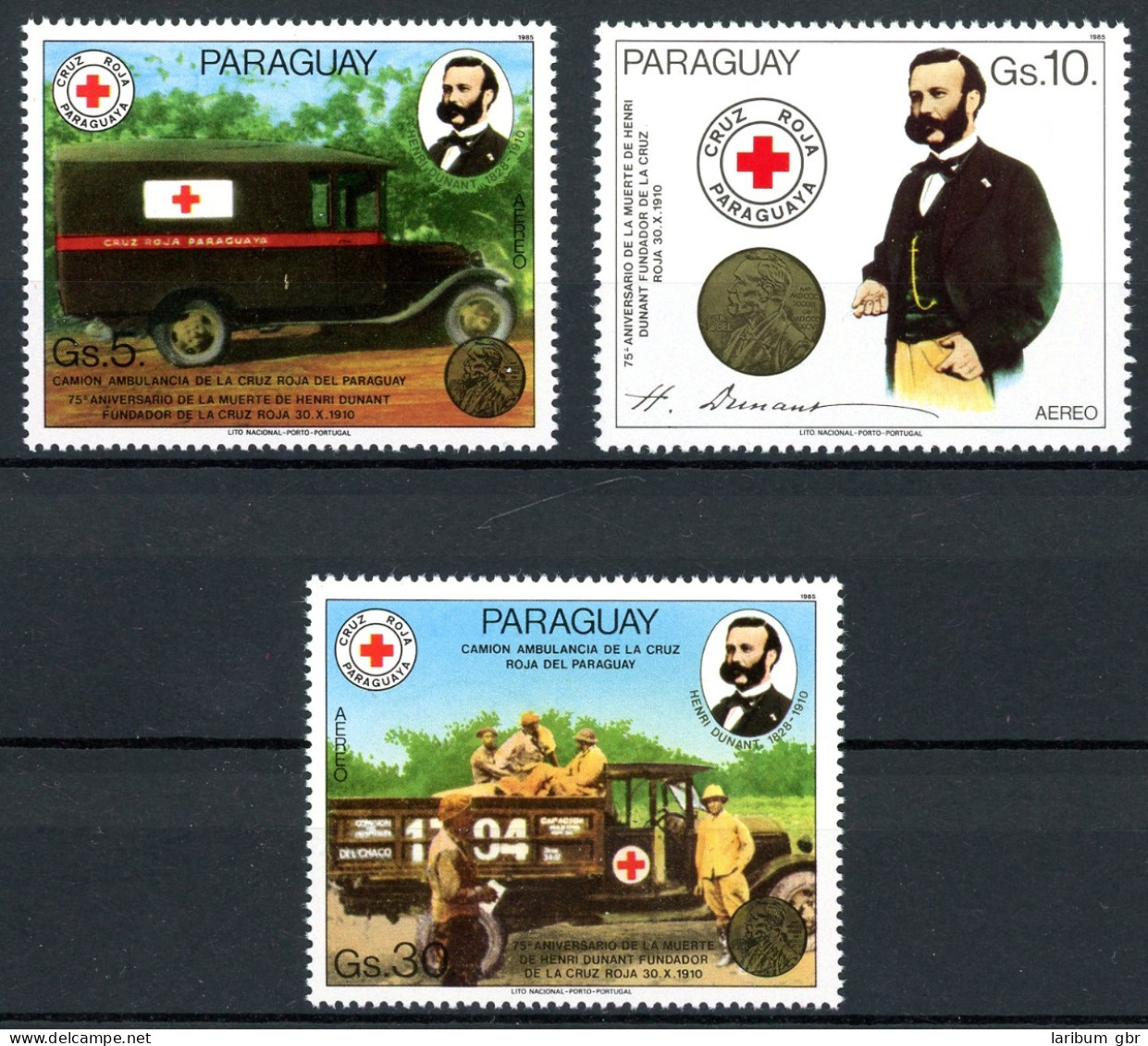 Paraguay 3895-3897 Postfrisch Rotes Kreuz/ Dunant #IN685 - Paraguay