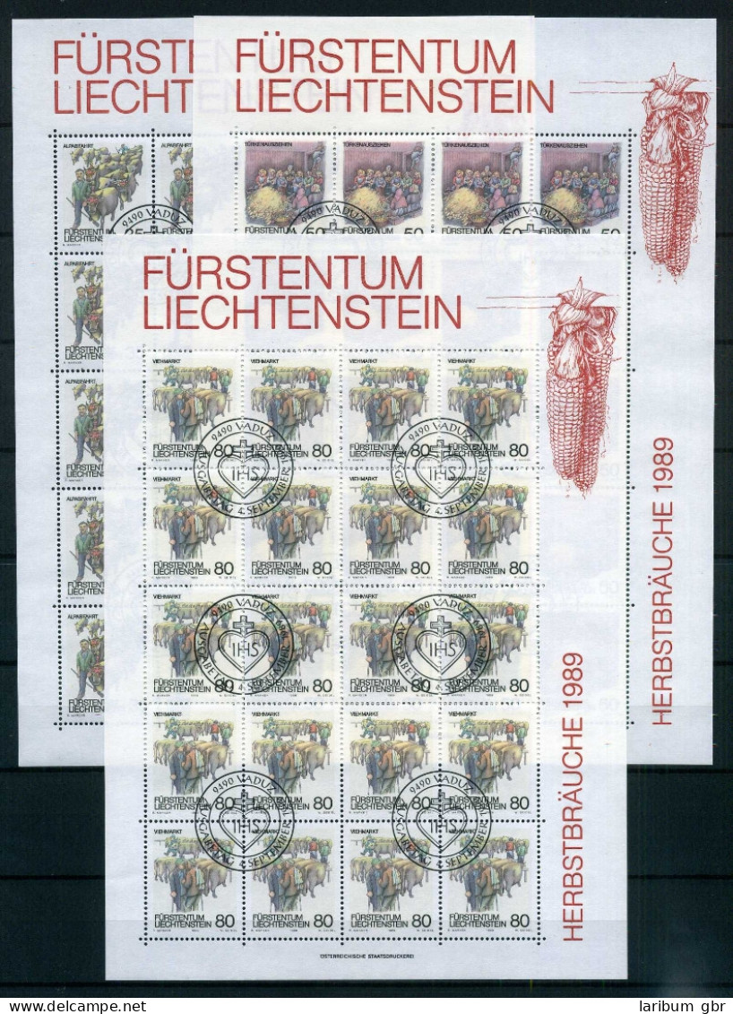 Liechtenstein Kleinbogen 971-973 Ersttagssonderstempel #JG425 - Autres & Non Classés