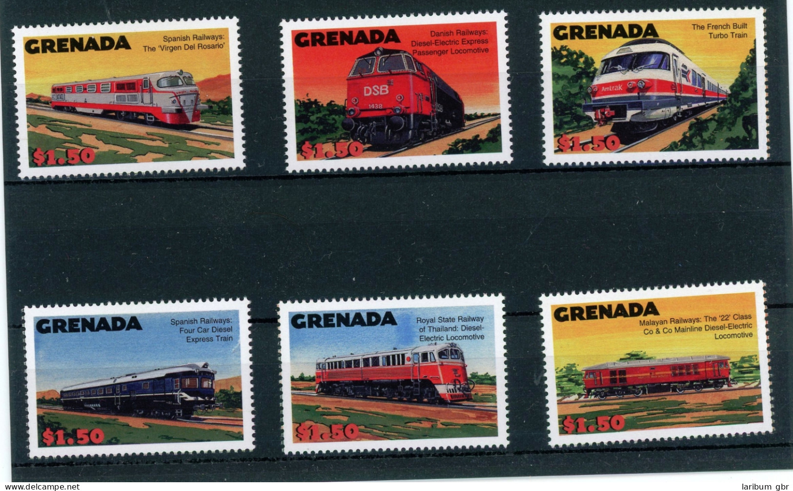 Grenada 4323-4328 Postfrisch Eisenbahn #IU763 - Grenada (1974-...)