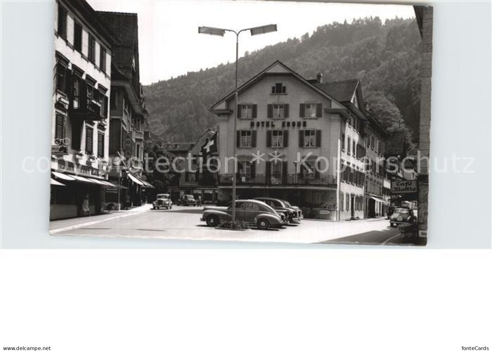 12571996 Bad Ragaz Hotel Krone Strassenpartie Bad Ragaz - Andere & Zonder Classificatie