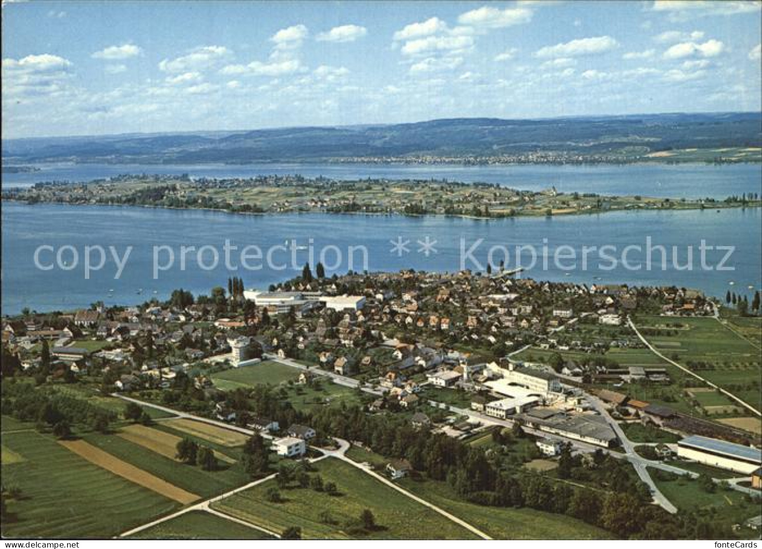 12568676 Ermatingen Untersee Insel Reichenau Flugaufnahme Ermatingen - Autres & Non Classés