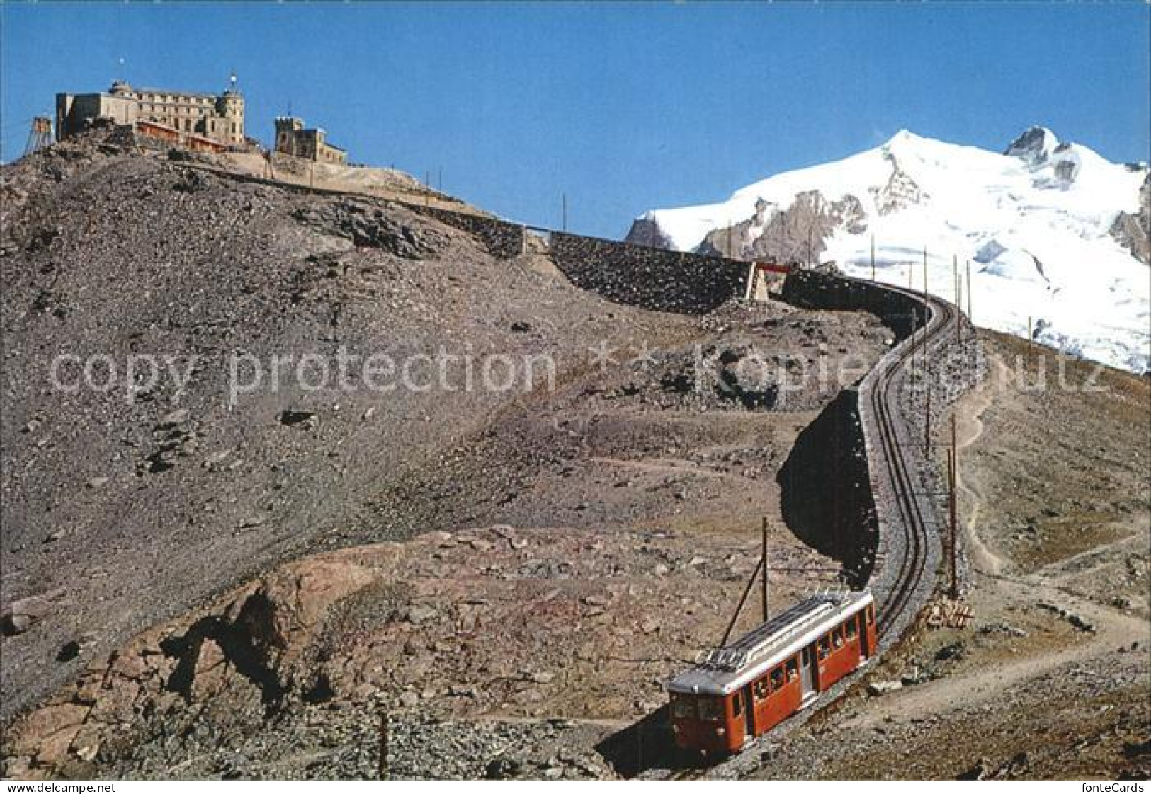 12542986 Zermatt VS Gornergrat Kulm Mit Monte Rosa  Zermatt - Andere & Zonder Classificatie