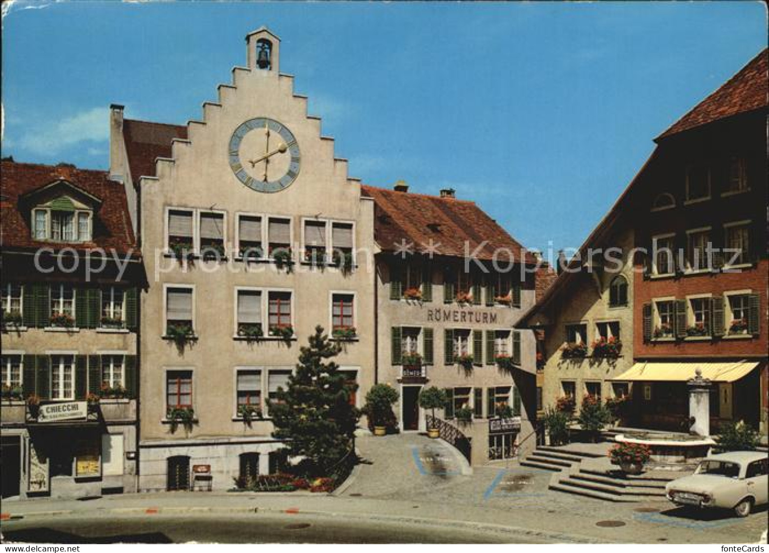 12536566 Brugg AG Innenstadt Giebelhaus Roemerturm Brugg - Autres & Non Classés